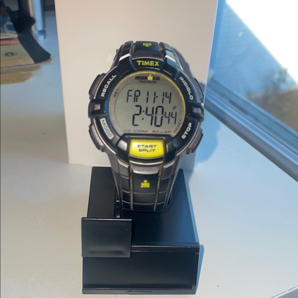 Timex Ironman Black and Yellow Watch
